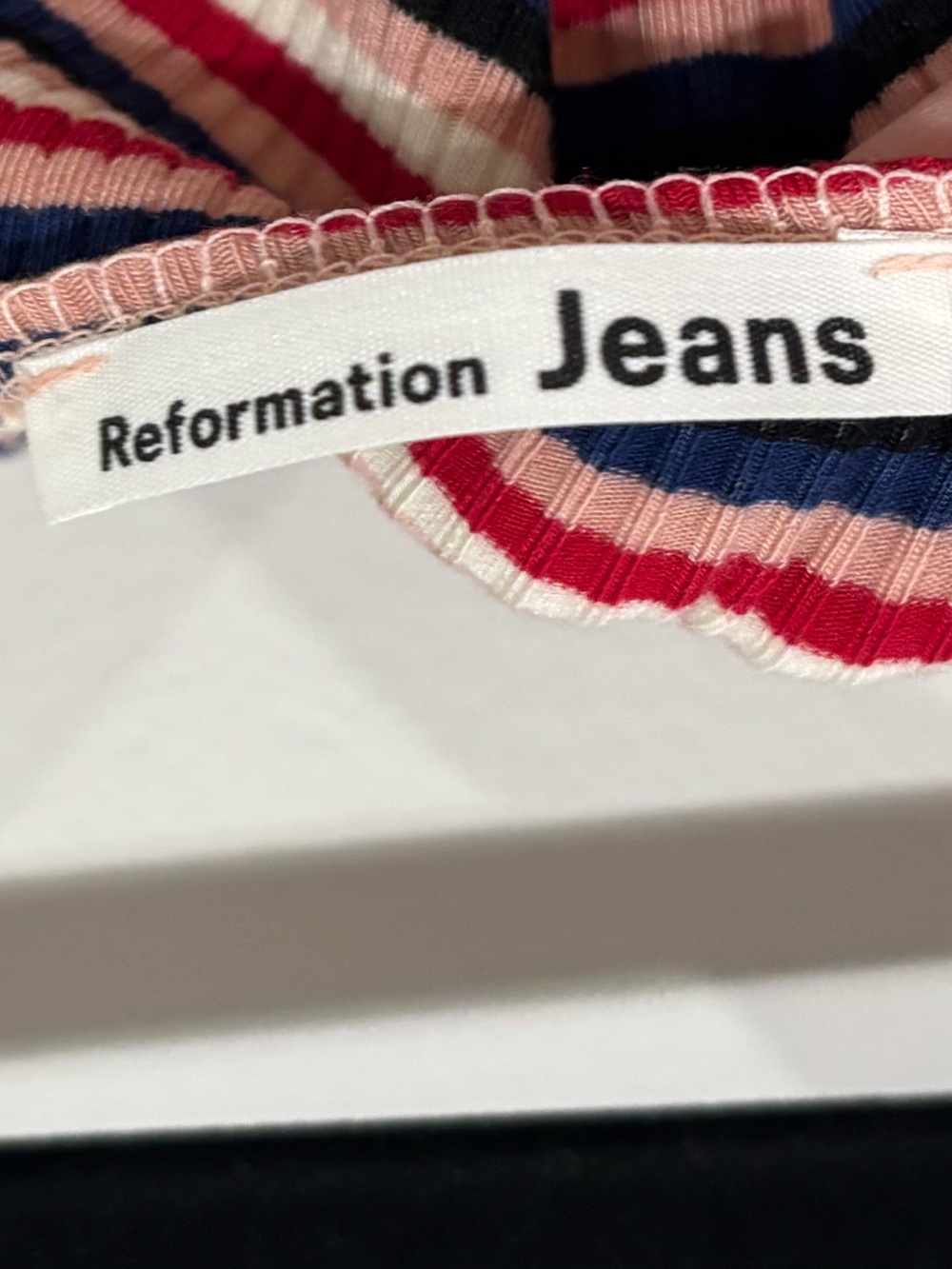 Reformation Striped Ribbed Tank Top - Picture 4 of 4